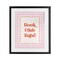 Stupell Industries Book Club Babe Gingham Framed Print Under Glass, design by Nadia Hassan